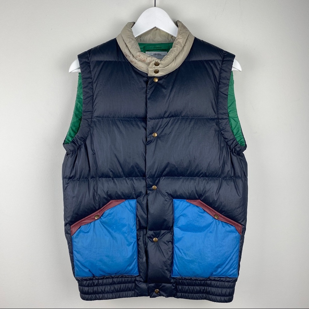 Visvim Insulator Down Vest Multicolor Men's Size Medium